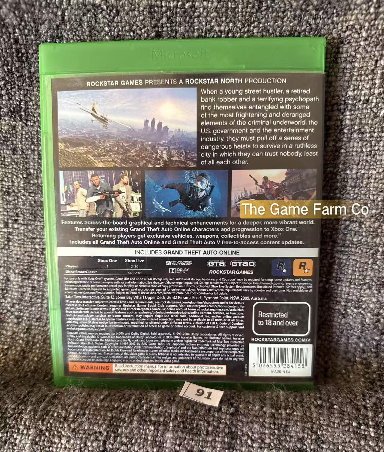 Grand Theft Auto 5 V  - GTA Xbox Series X Game - Microsoft Xbox One