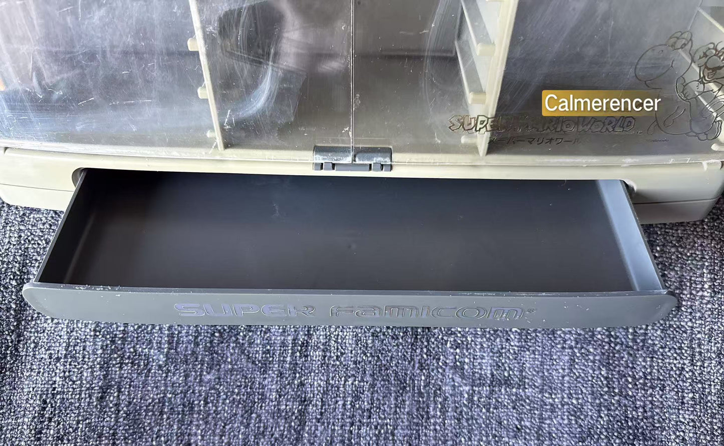 Super Famicom Cartridge Case 30 Storage Super Mario World Nintendo USED