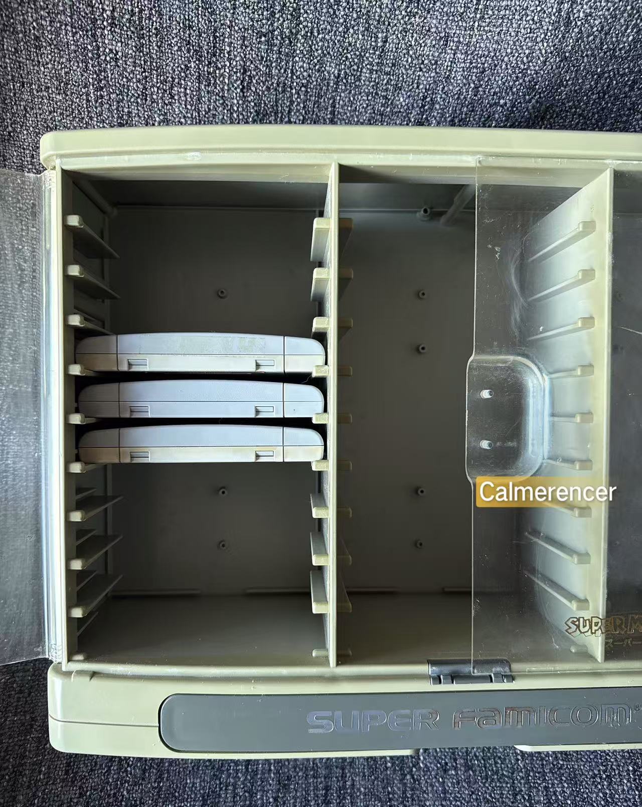 Super Famicom Cartridge Case 30 Storage Super Mario World Nintendo USED