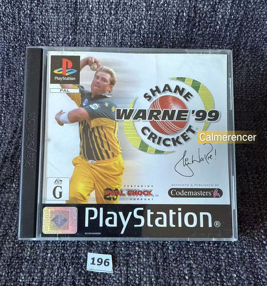 Shane Warne Cricket 99- Sony Playstation One (PS1) Game