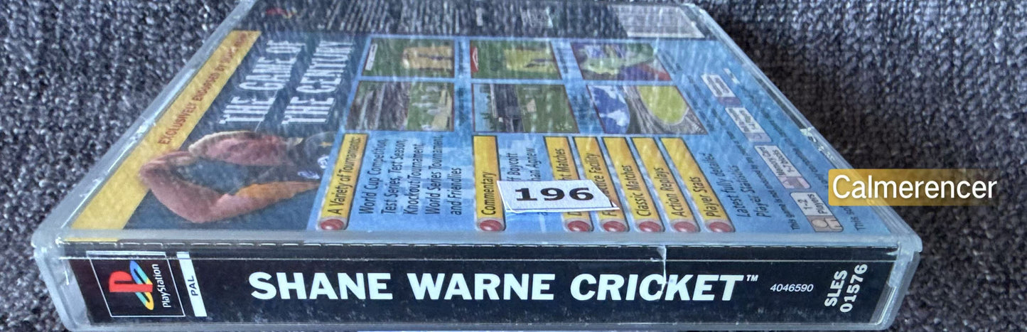 Shane Warne Cricket 99- Sony Playstation One (PS1) Game