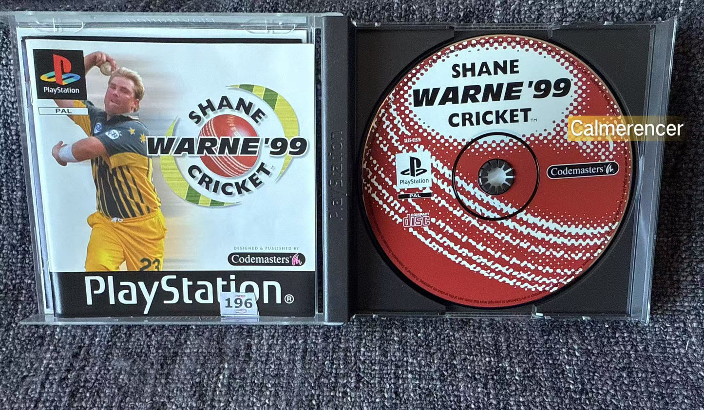 Shane Warne Cricket 99- Sony Playstation One (PS1) Game