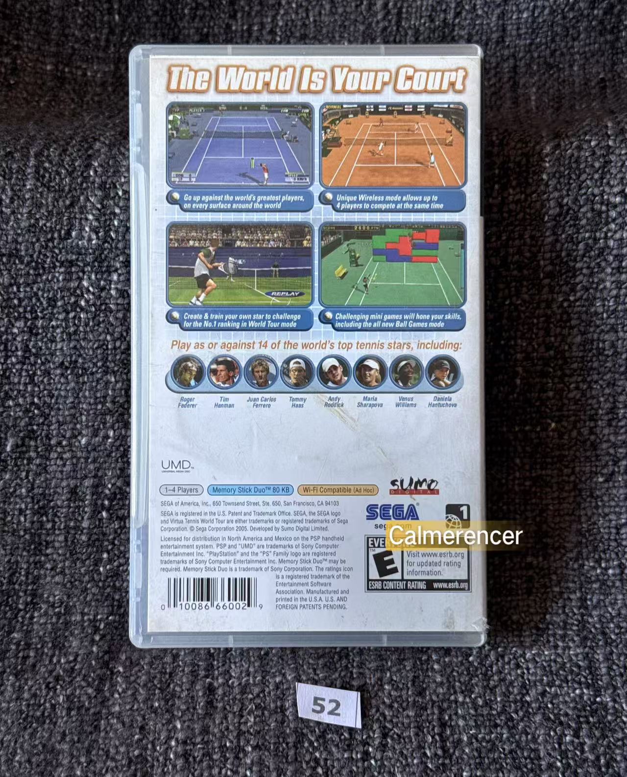 Virtual Tennis PSP Game - PlayStation Portable