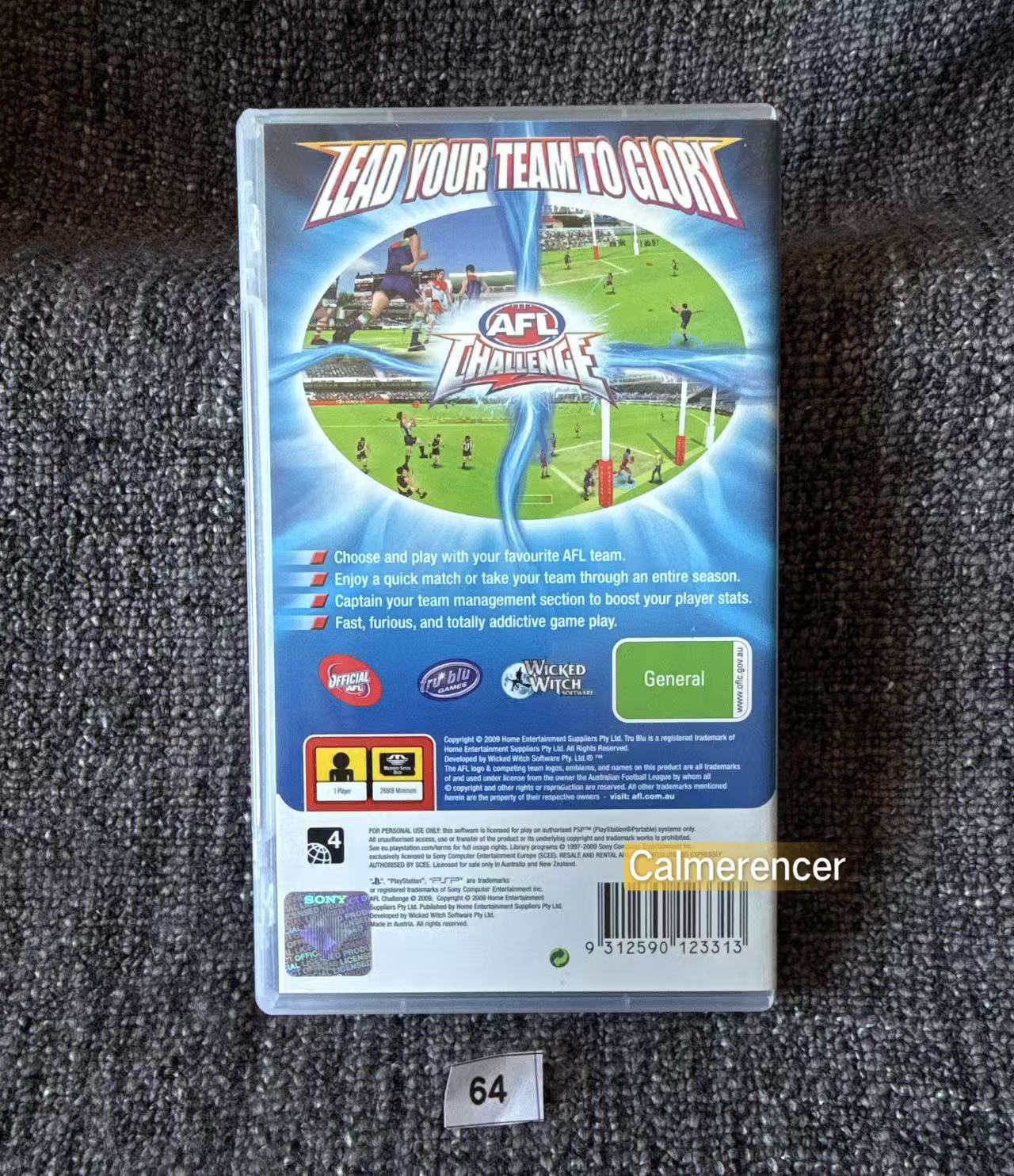 AFL Challenge PSP Game - PlayStation Portable