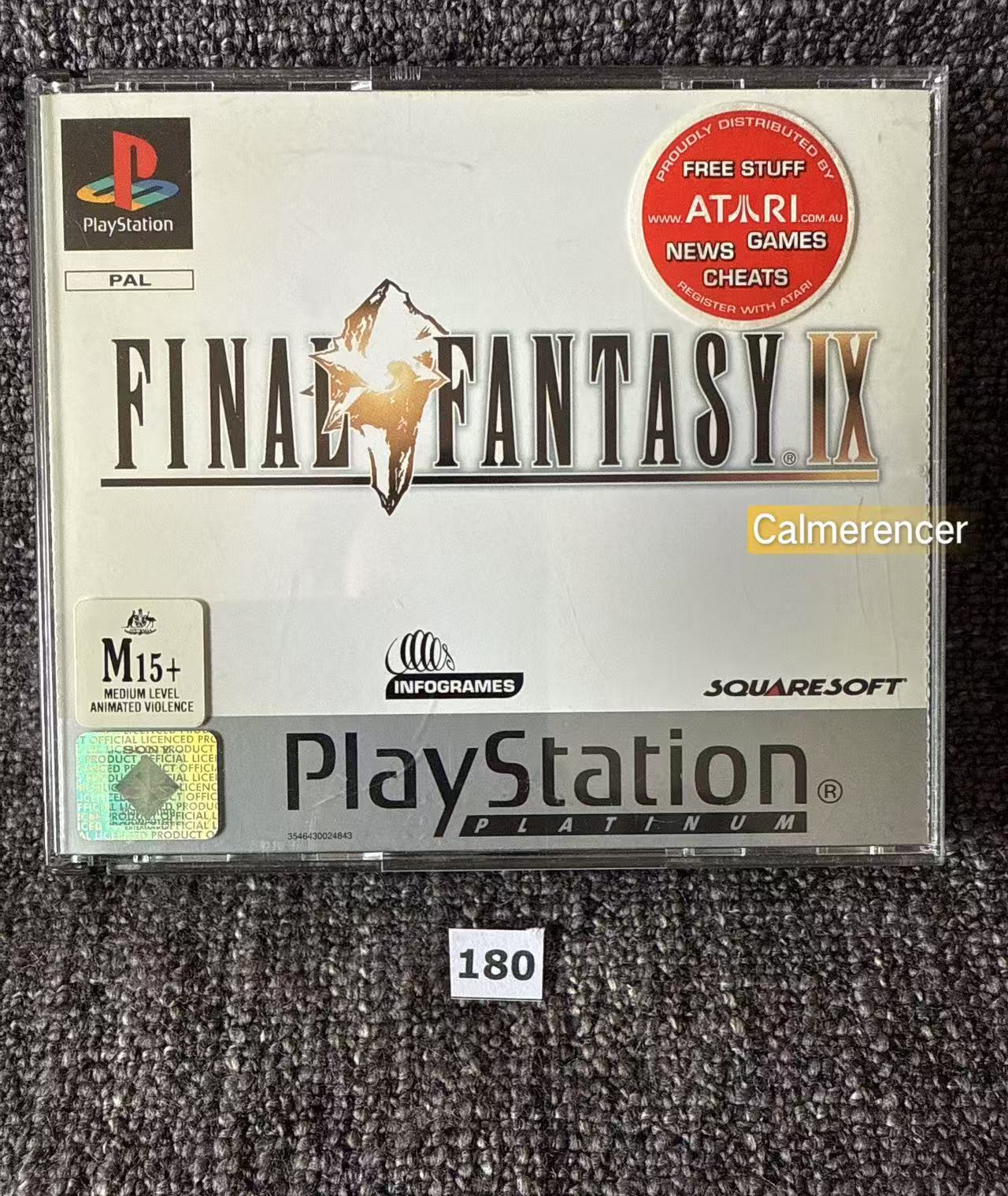 Final Fantasy IX in overall excellent condition - Sony Playstation One (PS1) Game