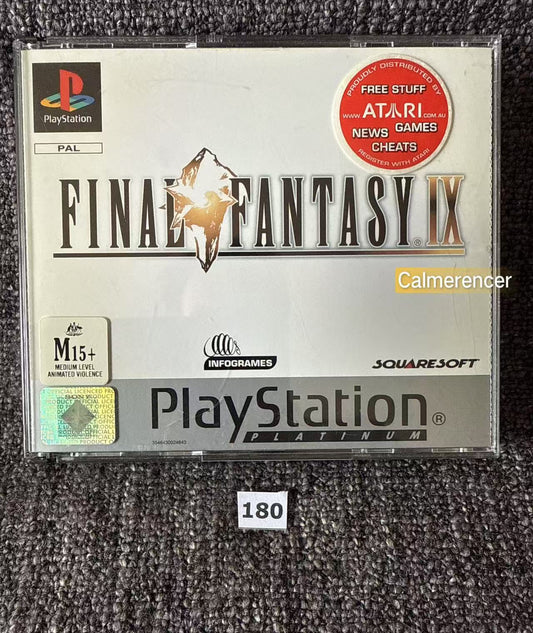 Final Fantasy IX in overall excellent condition - Sony Playstation One (PS1) Game