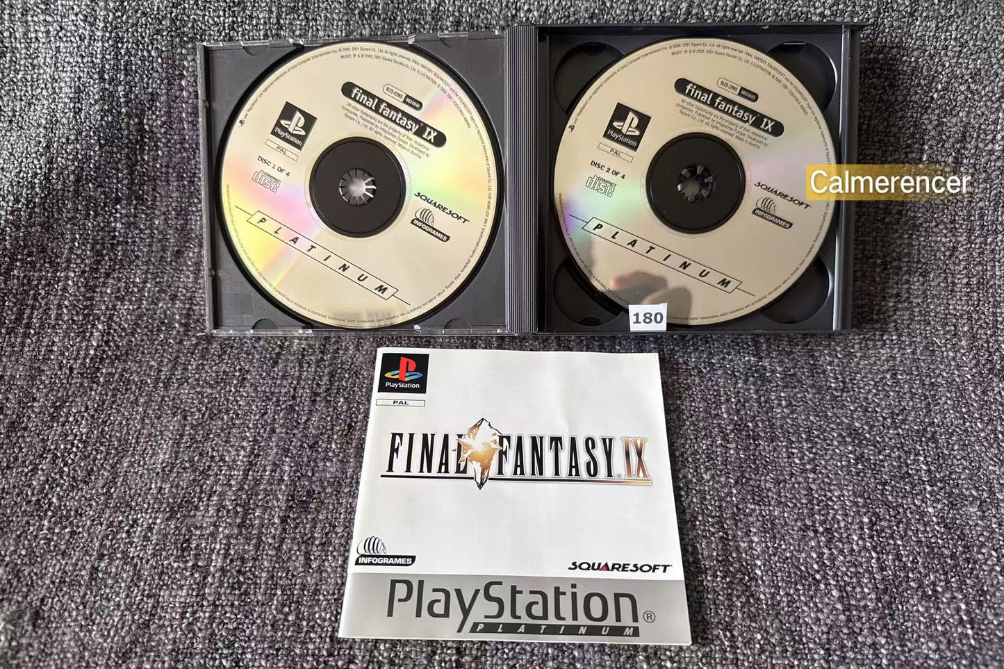 Final Fantasy IX in overall excellent condition - Sony Playstation One (PS1) Game