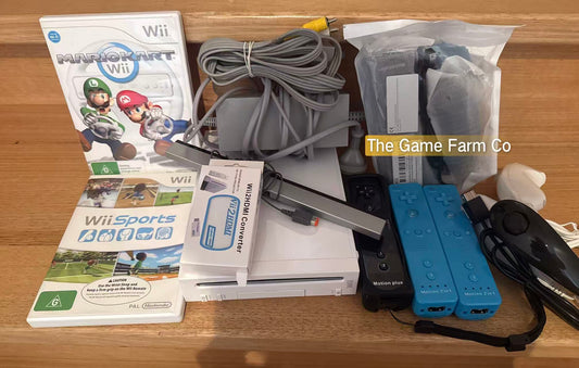 Nintendo Wii Console bundle with Accessories in used condition - Pal Version