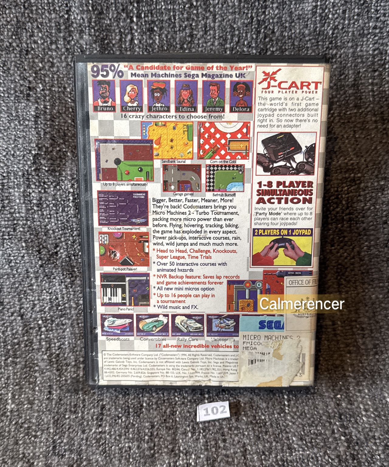Micro Machines 2 Turbo Tournament Game - Sega Mega Drive
