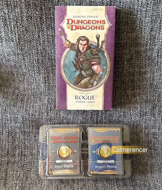 Cards Sealed - box has been opened. Dungeons & Dragons Rouge Power Cards 2009 - 4E Wizards of the Coast
