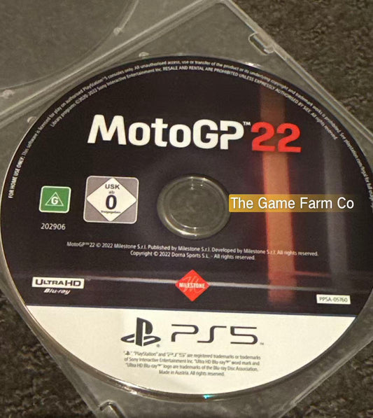 Motto GP 22 Game - Sony Playstation 5