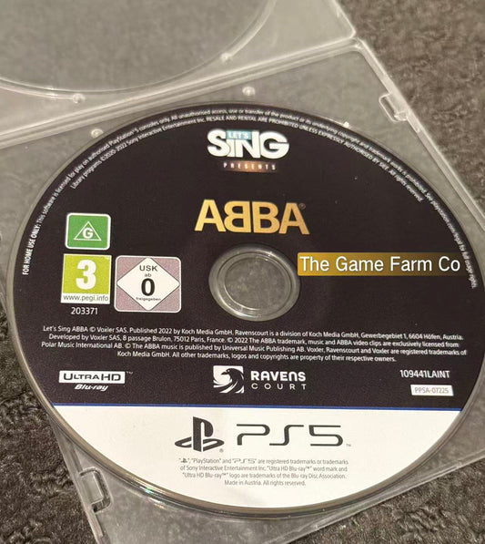Sing ABBA Loose Game - Sony Playstation 5
