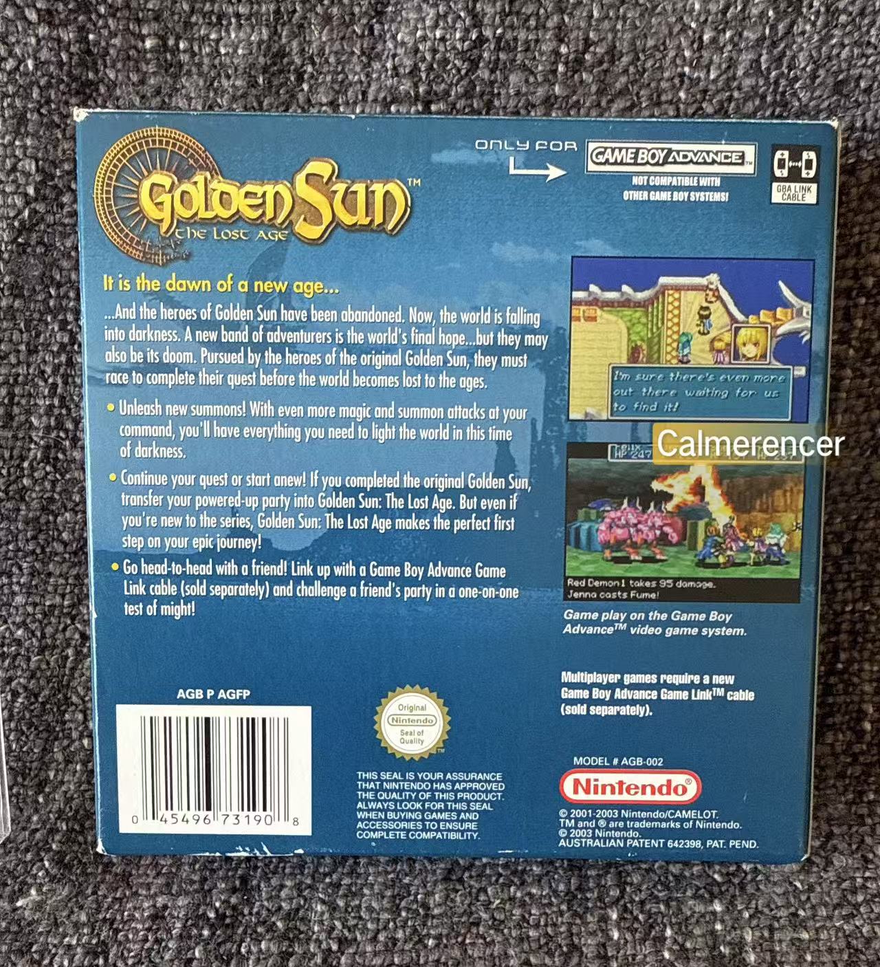 Golden Sun The Lost Arc Nintendo Gameboy Advance GBA - Pal Version