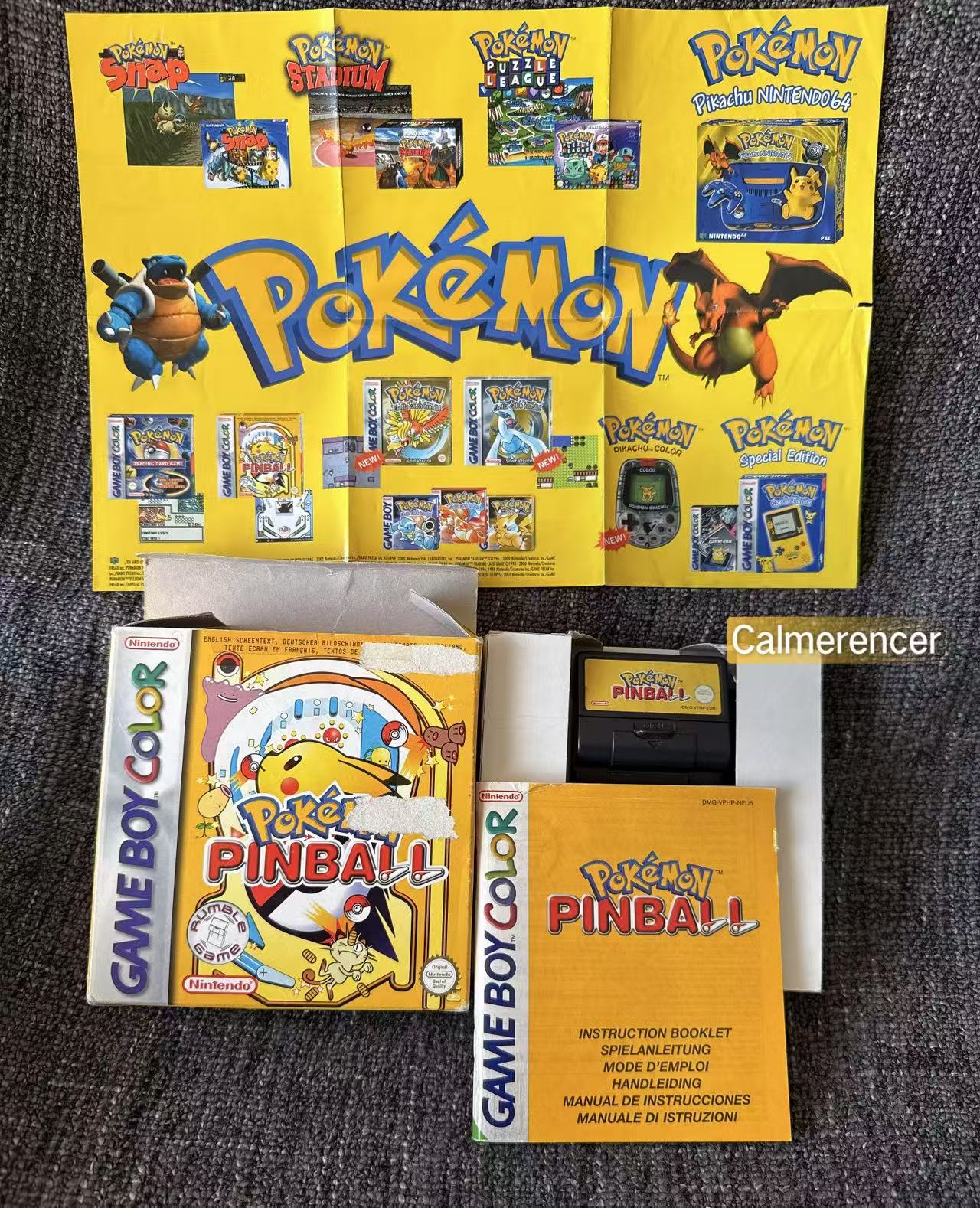 Pokemon Pinball Boxed Game -Nintendo Gameboy color - Pal Version – The ...