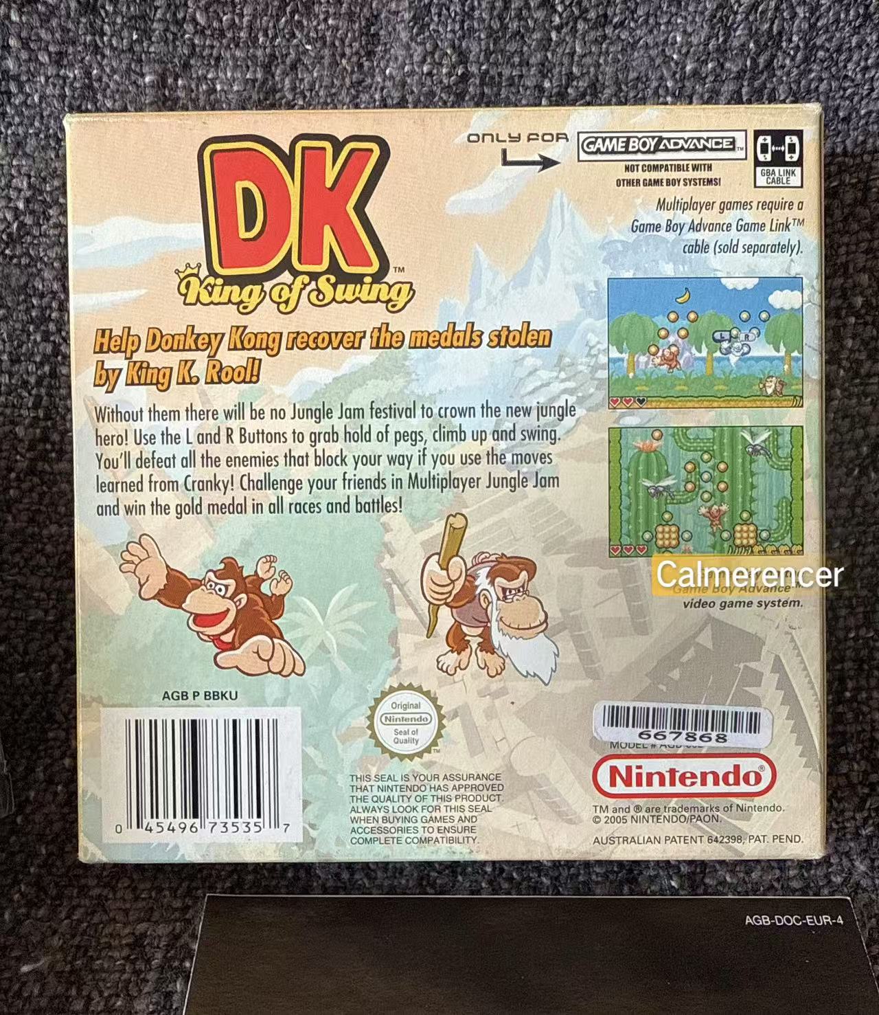 DK King Of Swing Boxed Game -Nintendo Gameboy Advance GBA - Pal Version