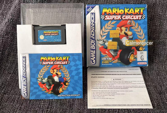 Mario Kart Super Circuit Boxed Game -Nintendo Gameboy Advance GBA - Pal Version