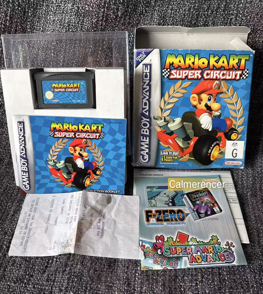 Mario Kart Super Circuit Boxed Game -Nintendo Gameboy Advance GBA - Pal Version