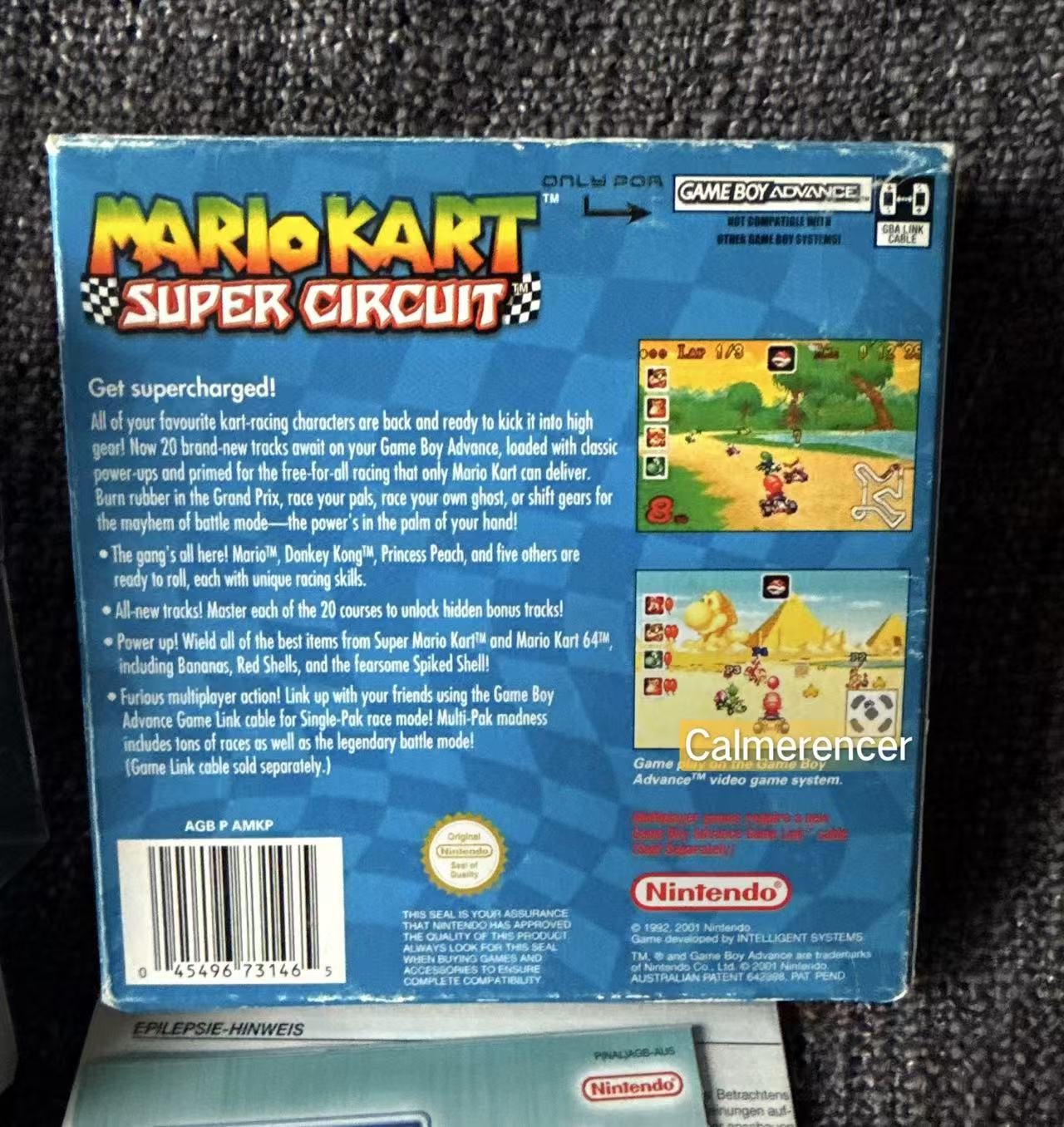 Mario Kart Super Circuit Boxed Game -Nintendo Gameboy Advance GBA - Pal Version