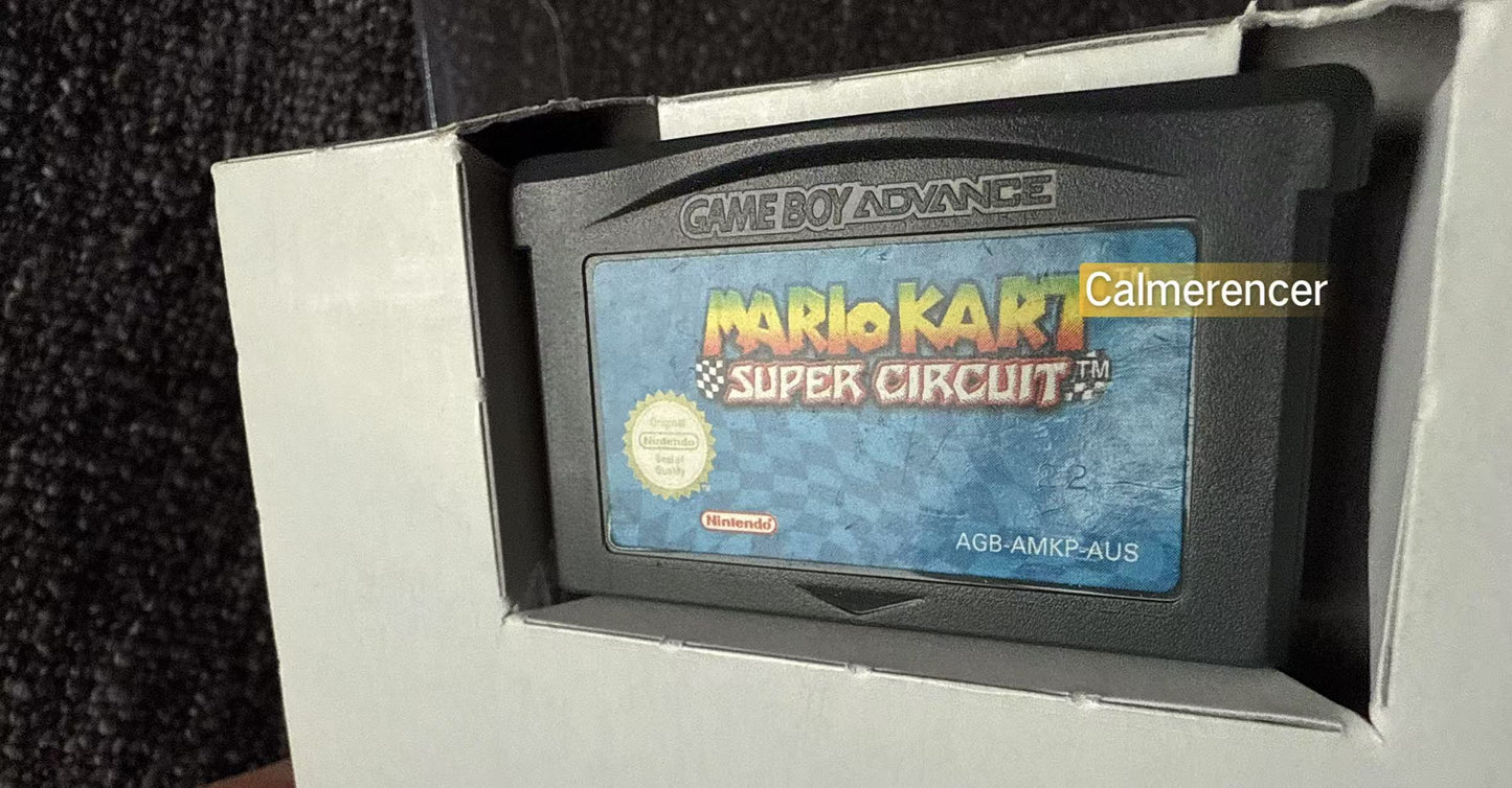 Mario Kart Super Circuit Boxed Game -Nintendo Gameboy Advance GBA - Pal Version