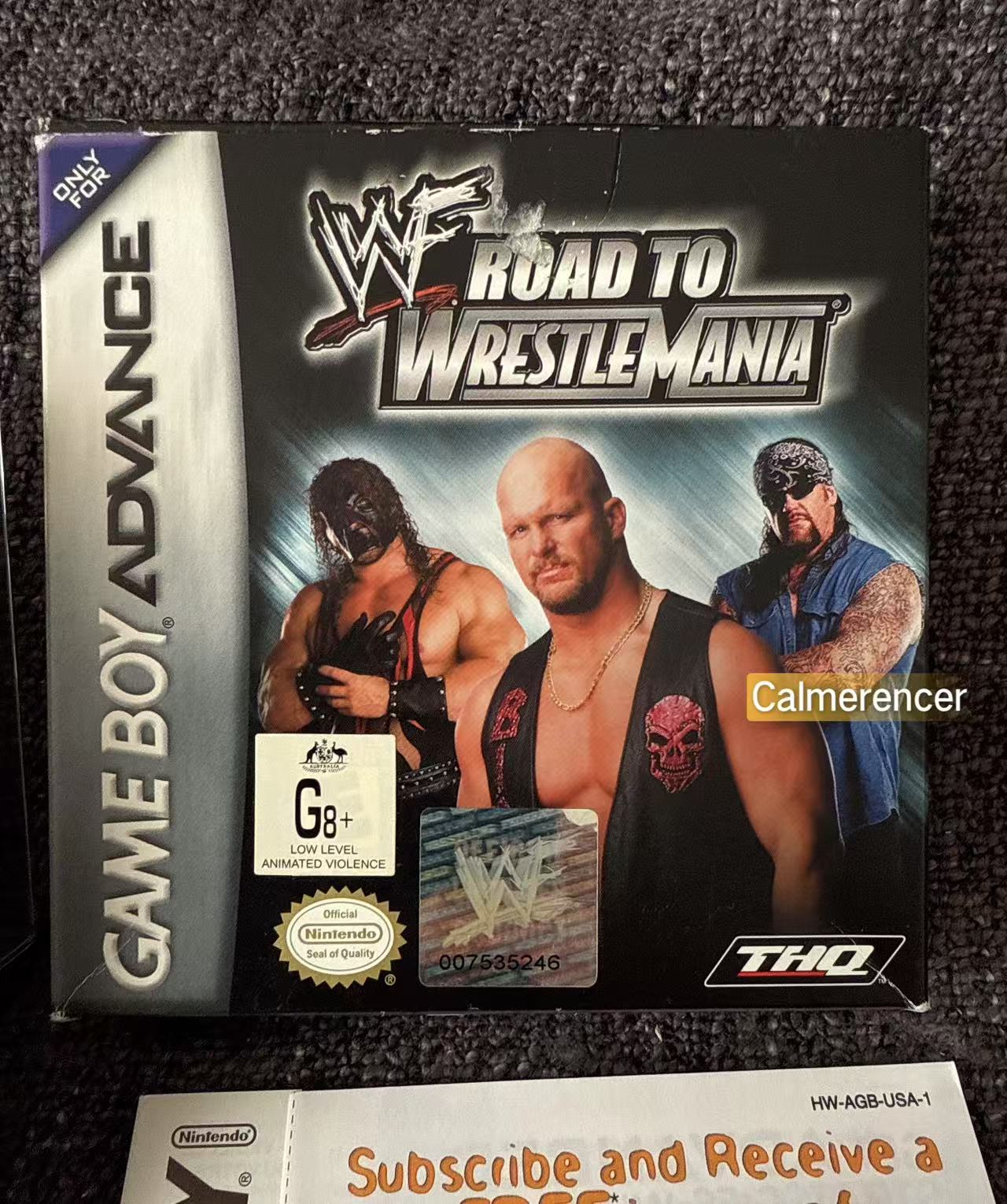 WWF Road To Wrestle Mania Boxed Game -Nintendo Gameboy Advance GBA - Pal Version