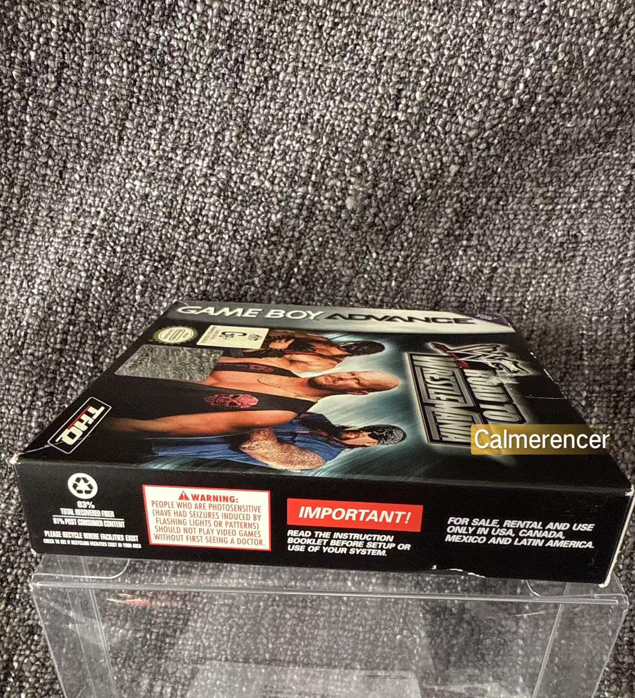 WWF Road To Wrestle Mania Boxed Game -Nintendo Gameboy Advance GBA - Pal Version