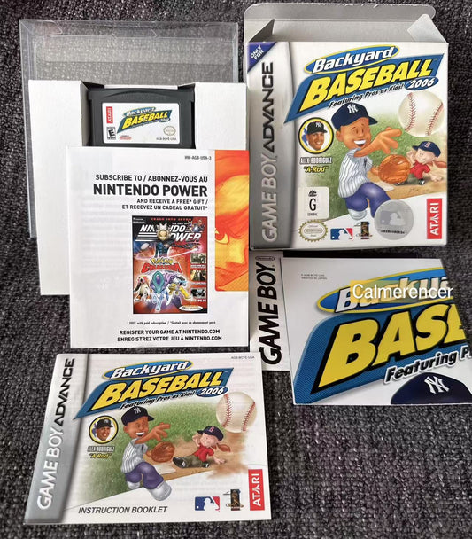 Backyard baseball Featuring Pros As Kids 2006 Boxed Game -Nintendo Gameboy Advance GBA - Pal Version