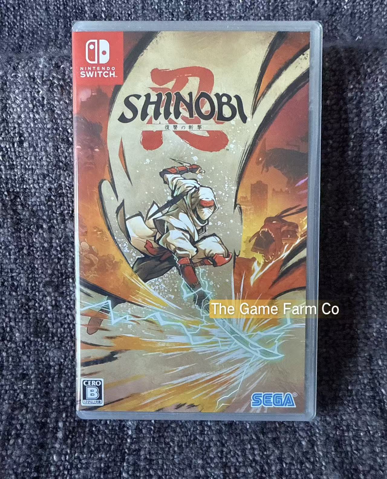 SEGA AGES Shinobi (Nintendo Switch) – Brand New & Sealed Japanese Import (Plays in Full English)
