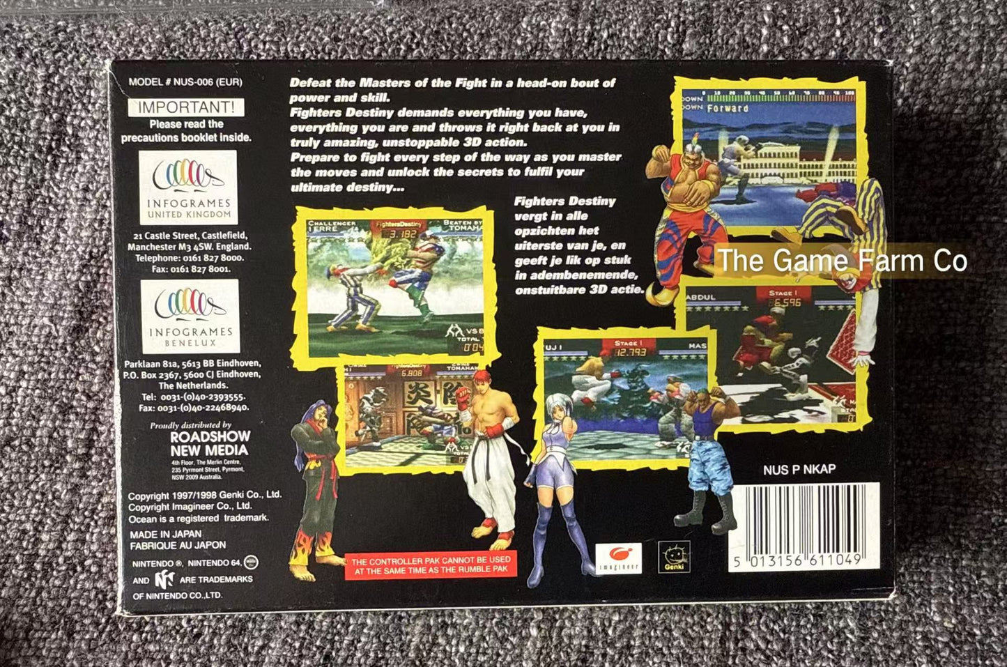 Fighters Destiny Game Boxed - Nintendo 64 / N64 - Pal Version