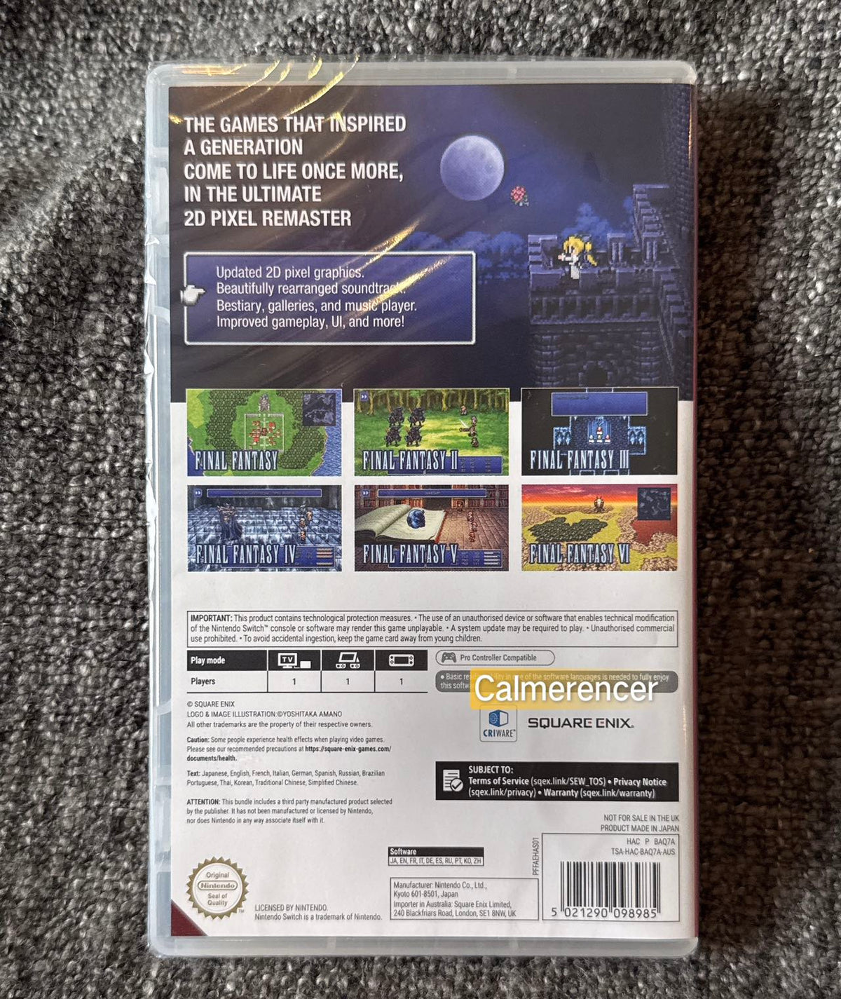 Ff Switch Collection Final Fantasy Collection limited edition sealed Switch Game - Nintendo ...