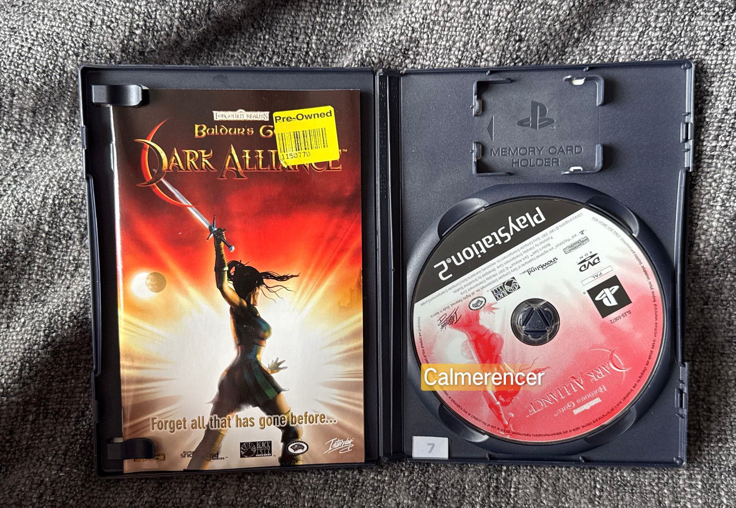Baldurs Gate Dark Alliance Game- Sony PlayStation 2 (PS2)