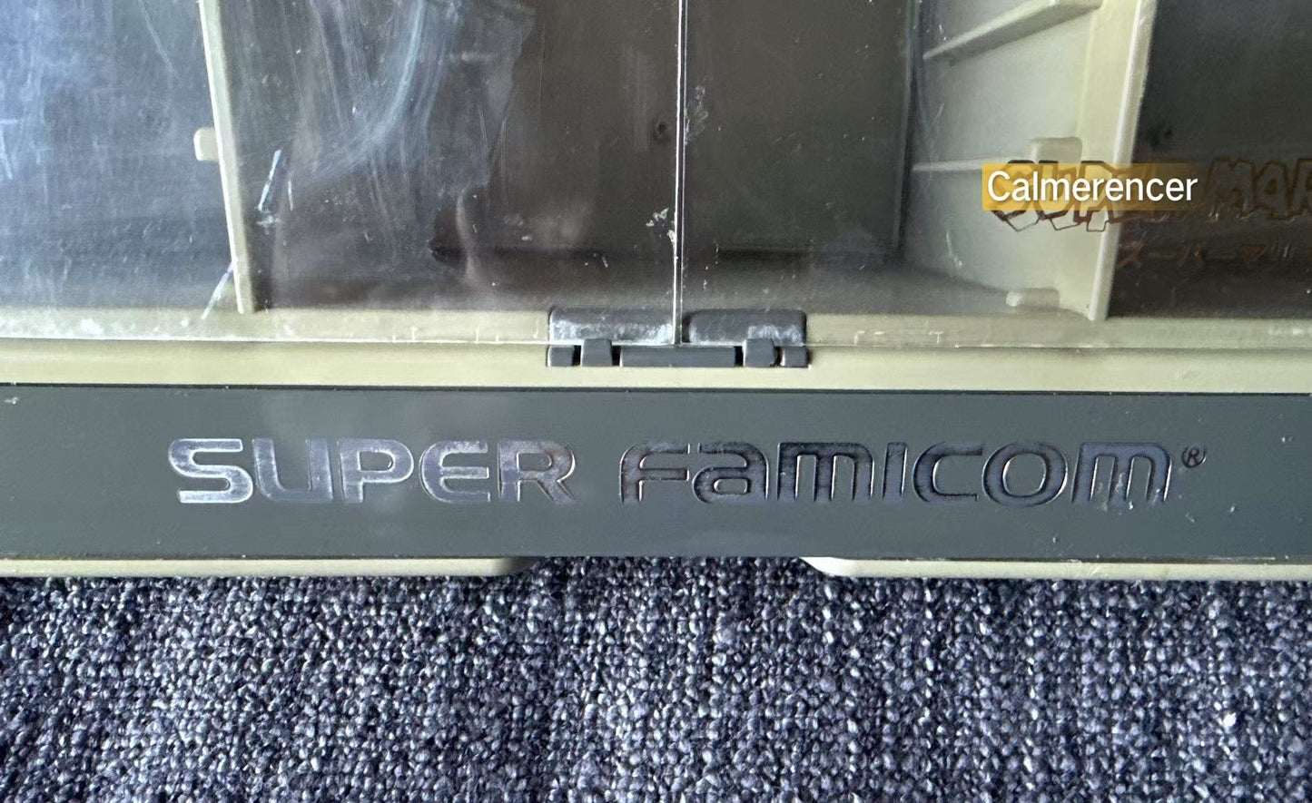 Super Famicom Cartridge Case 30 Storage Super Mario World Nintendo USED