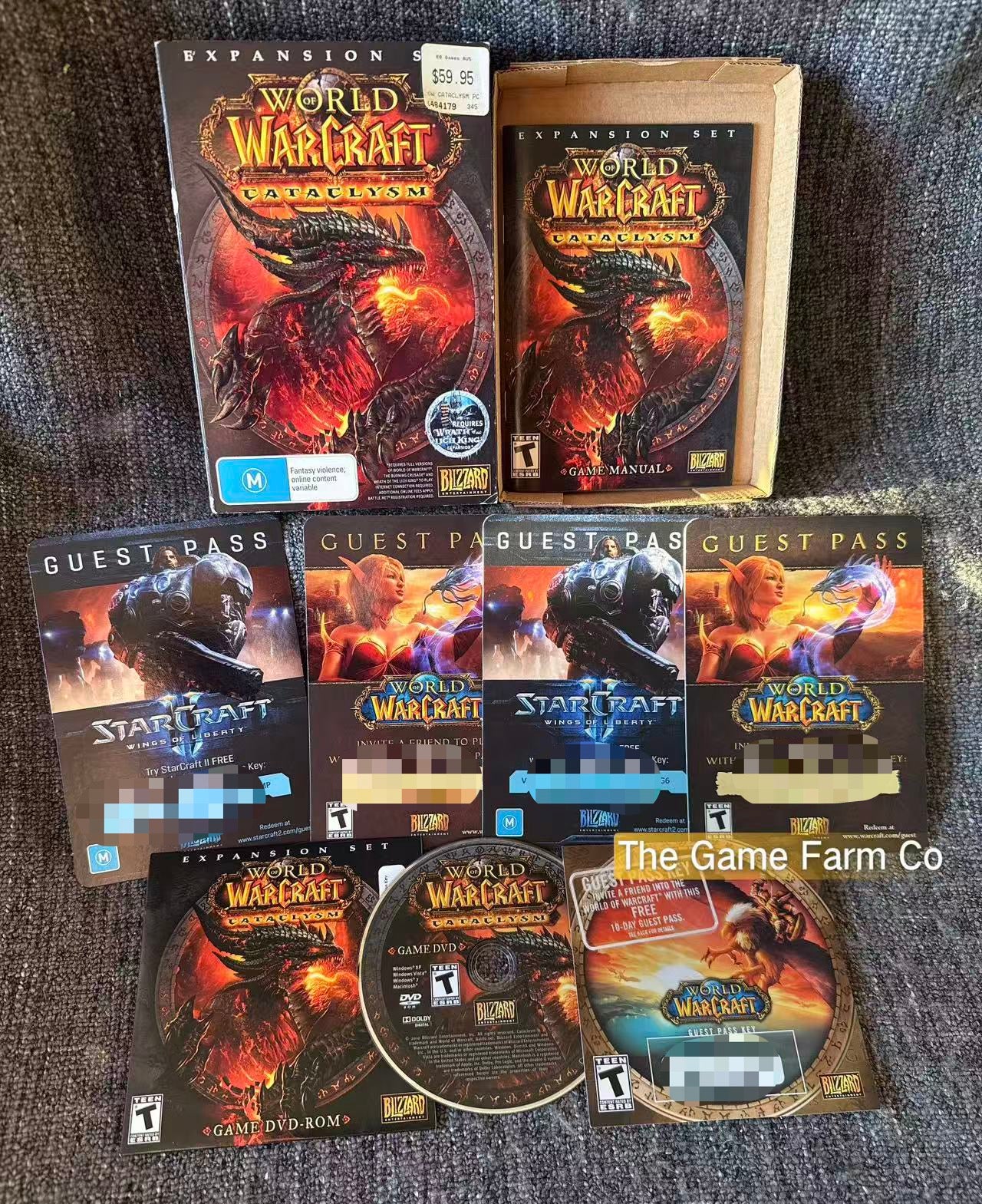 World of Warcraft Cataclysm Expansion Set PC Big Box Complete CIB