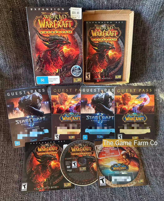 World of Warcraft Cataclysm Expansion Set PC Big Box Complete CIB