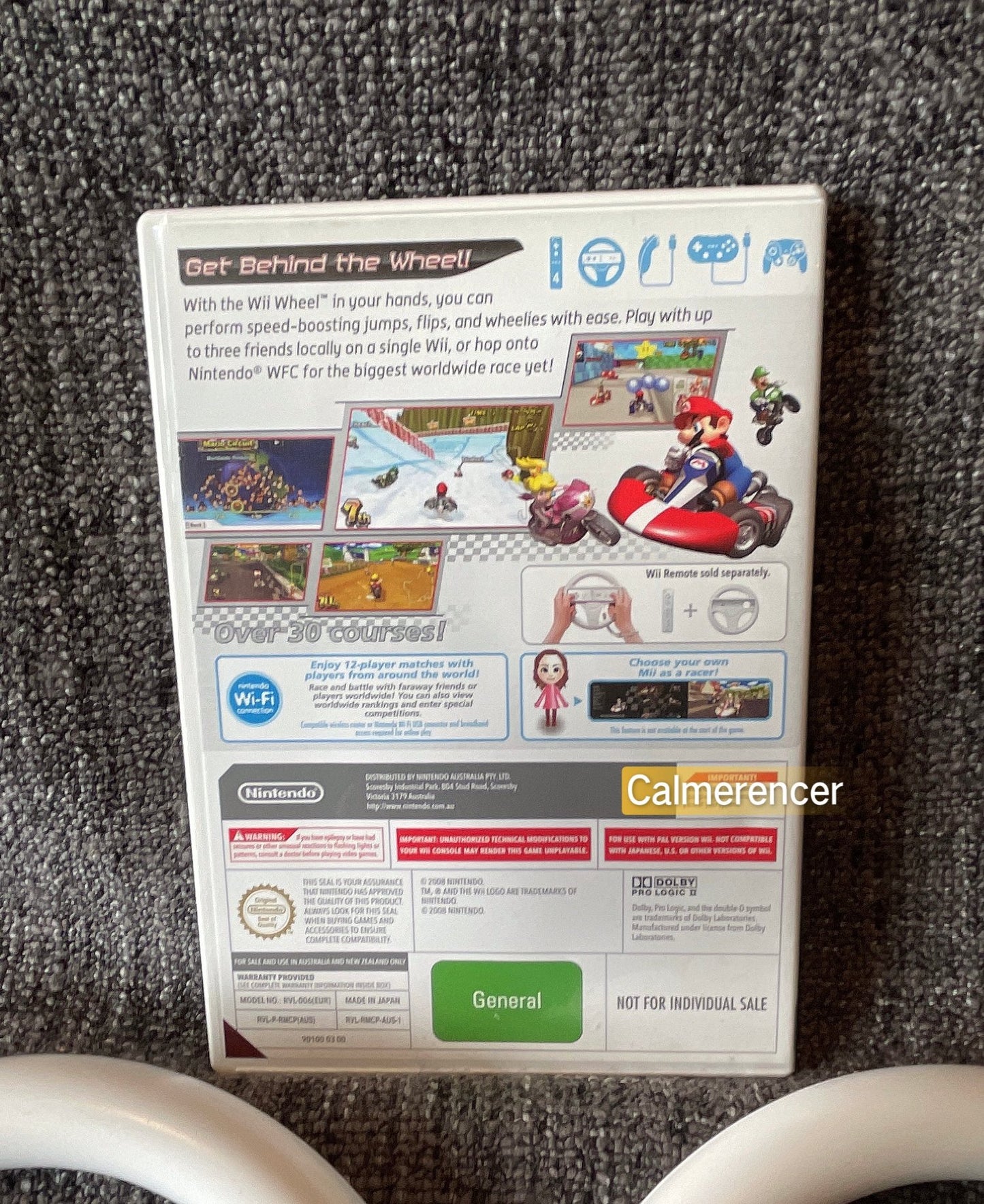 Nintendo Wii Mario Kart Game with 2x Steering wheels in great Condition - Pal Version