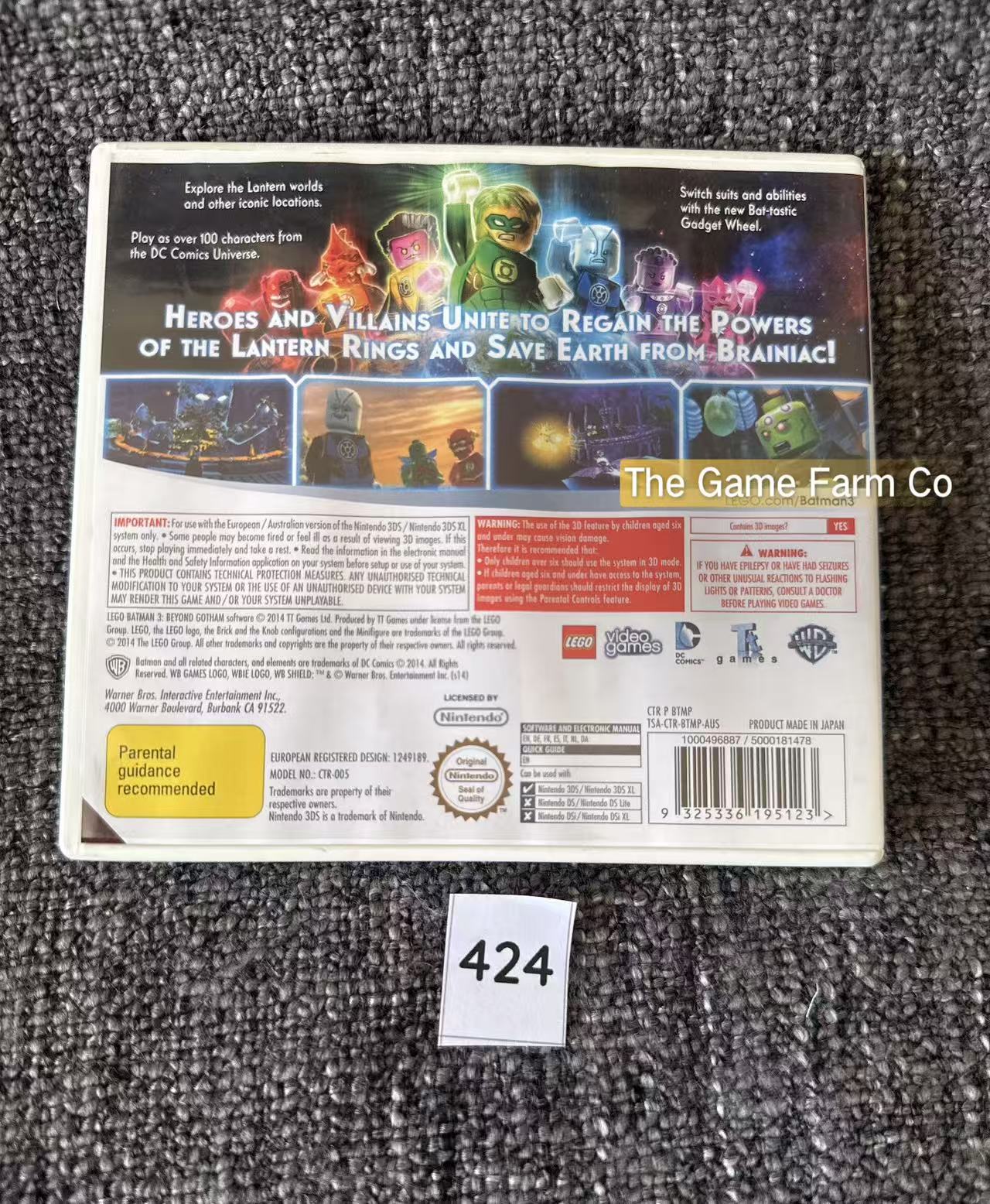 LEGO Batman 3: Beyond Gotham Nintendo 3DS Physical Game CIB PAL Tested Used