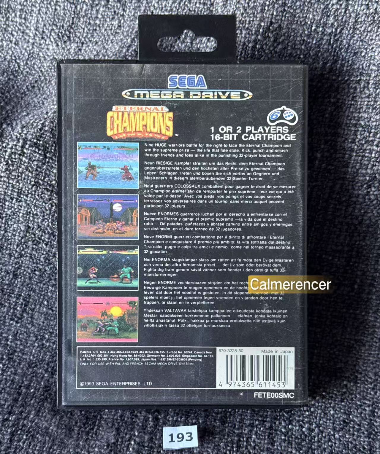 Eternal Champions - Game - Sega Mega Drive