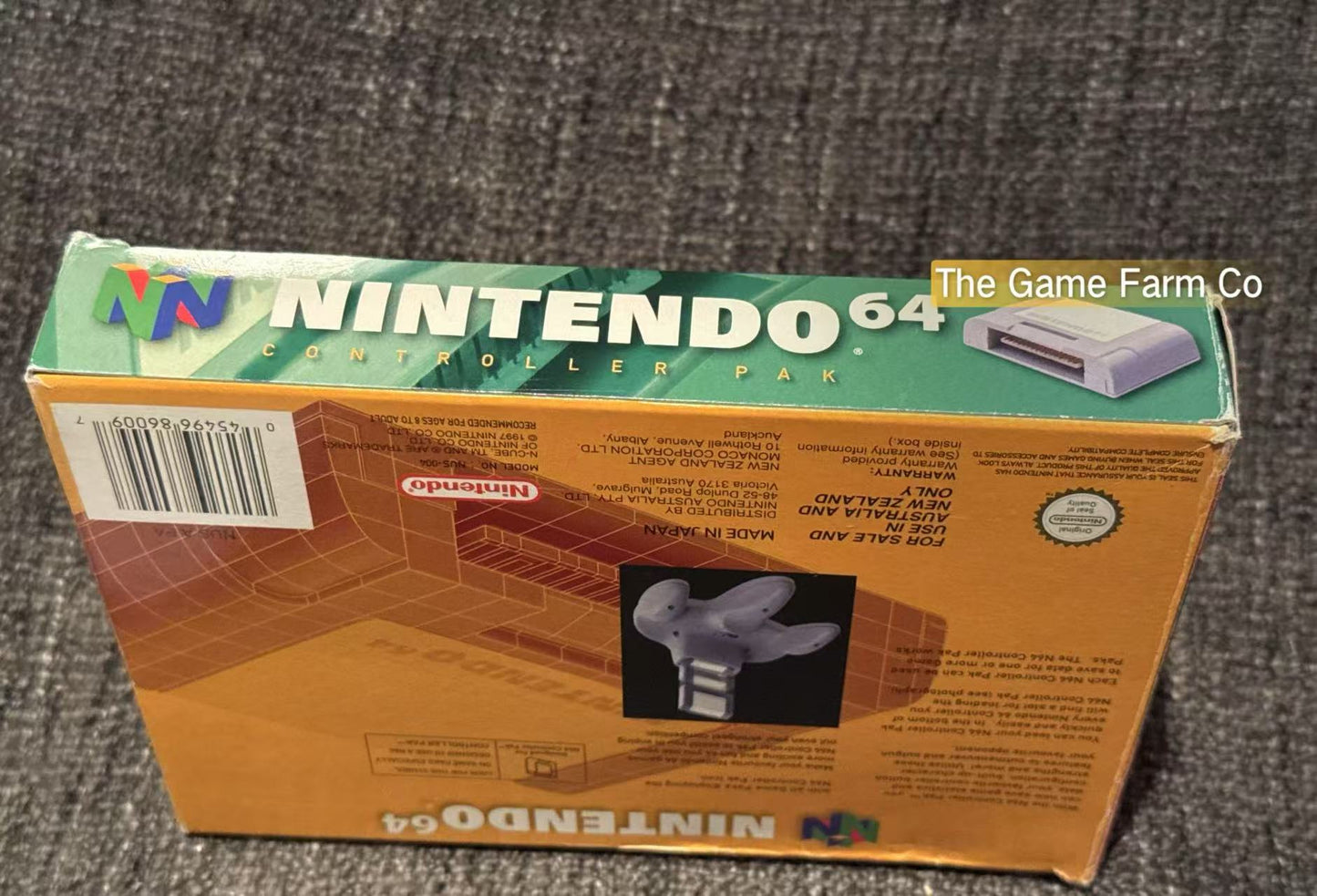 Genuine N64 Memory/Controller Pak Boxed - Pal Version