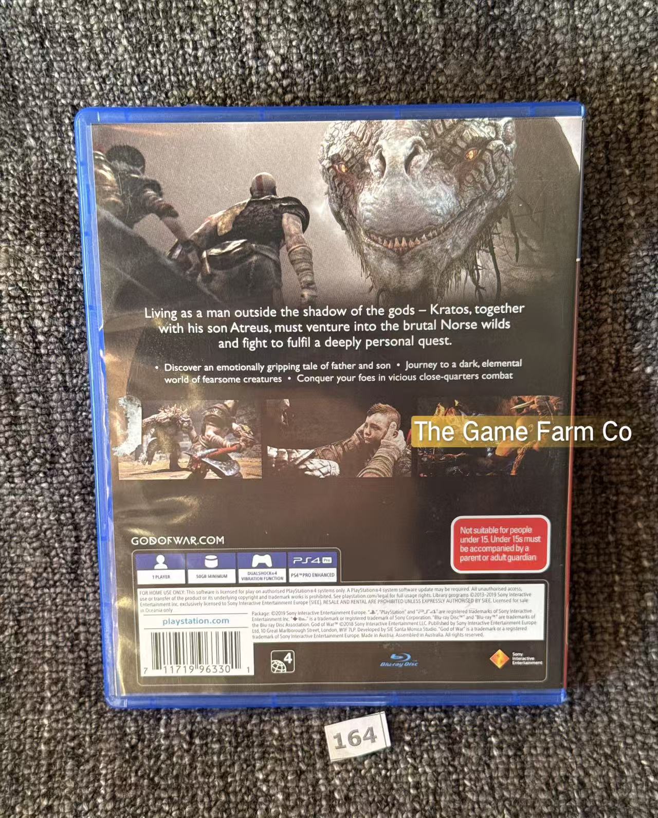 God of War Sony PlayStation 4 Complete PAL Tested Used