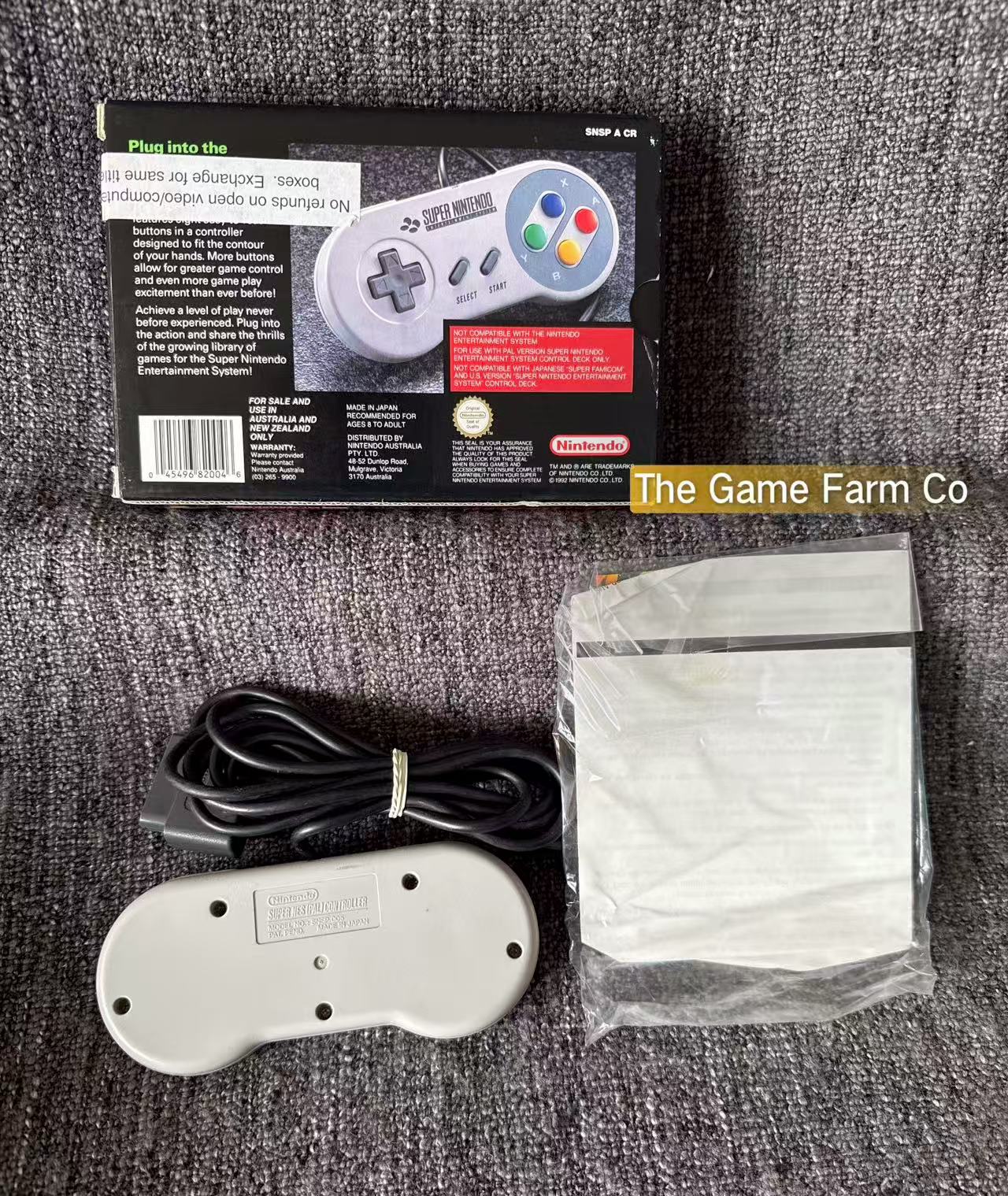 Super Nes Controller Boxed - Genuine Pal - Australian
