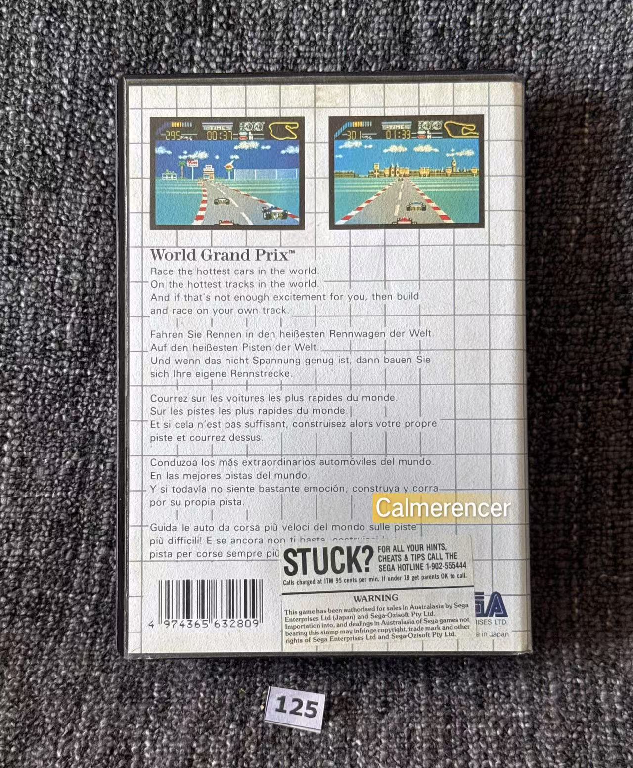 World Grand Prix Game - No manual - Sega Master System