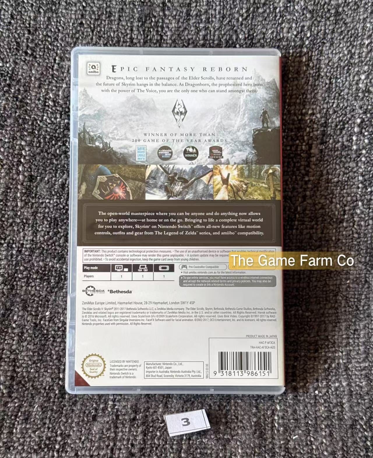 Skyrim The Elder Scrolls V Switch Game - Nintendo Switch