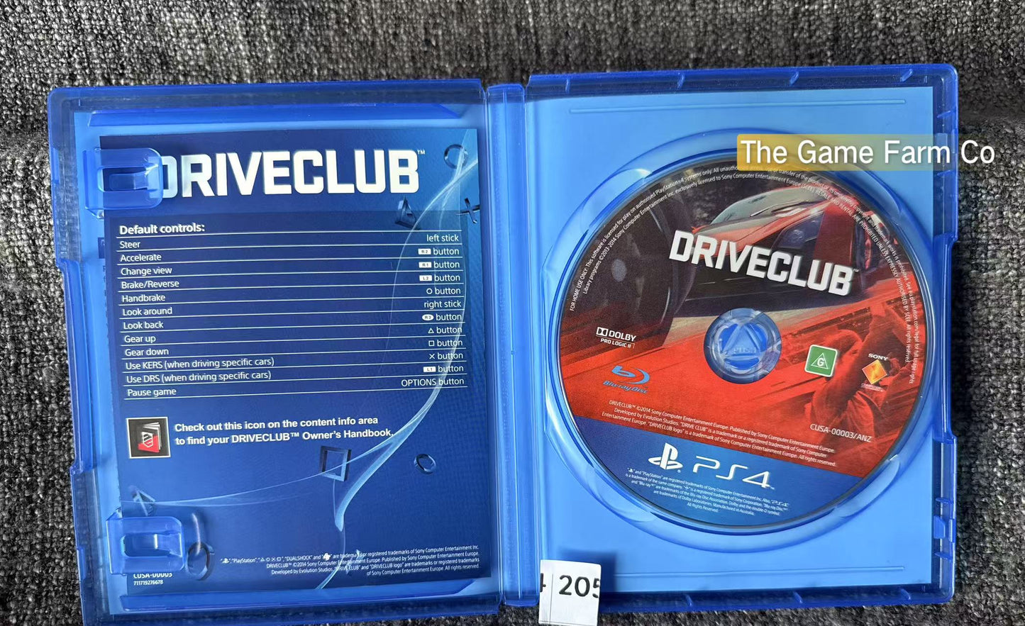 Drive Club Sony Playstation 4 (PS4) Game