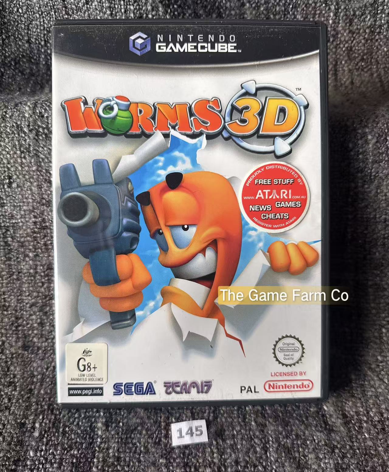 Worms 3D (Nintendo GameCube) Complete CIB Manual - PAL Version Tested