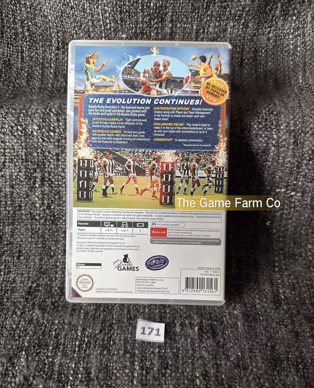 AFL Evolution 2 (Nintendo Switch) Aussie Rules Football Game Brand New Unsealed PAL