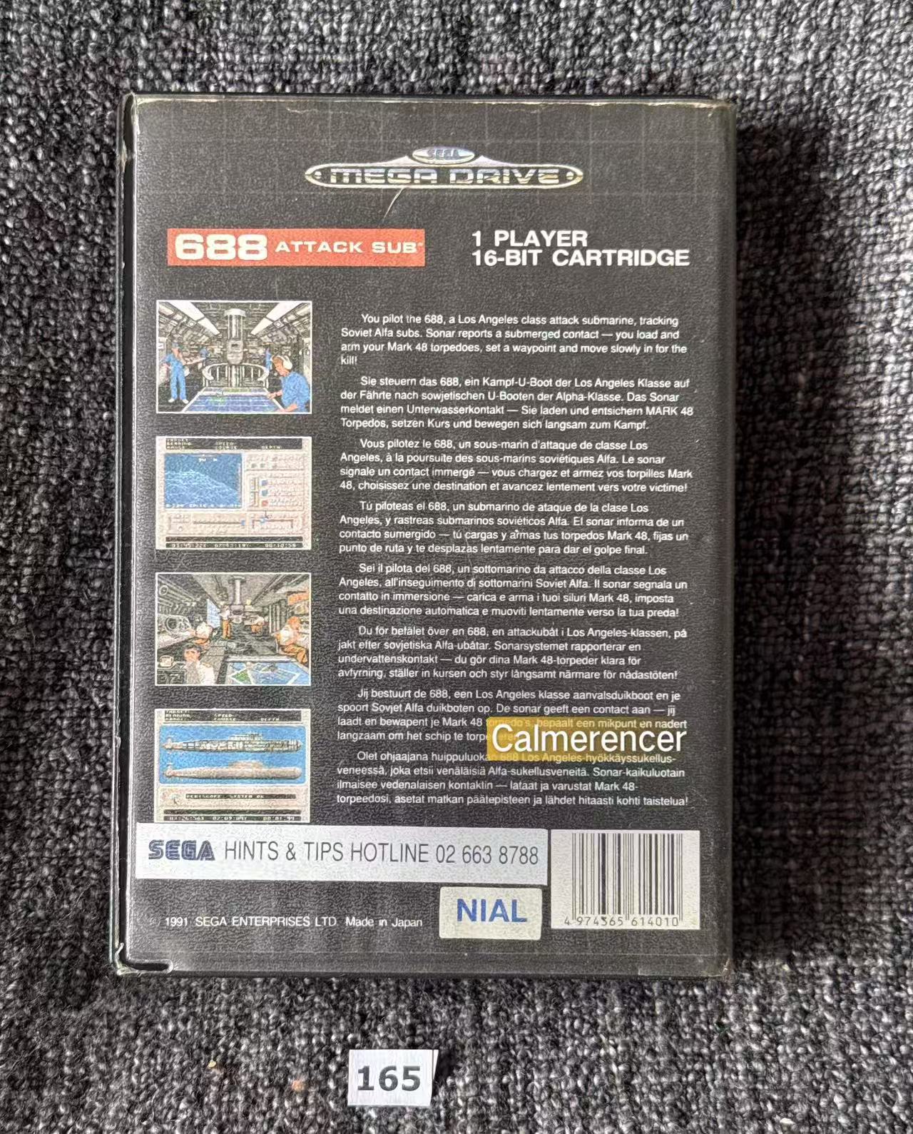 688 Attack Sub  Game - Sega Mega Drive