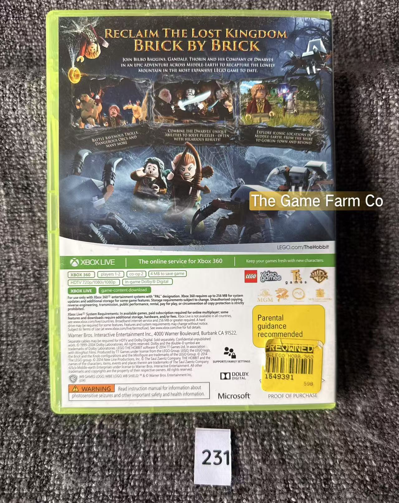 Lego The Hobbit - Xbox 360 Game