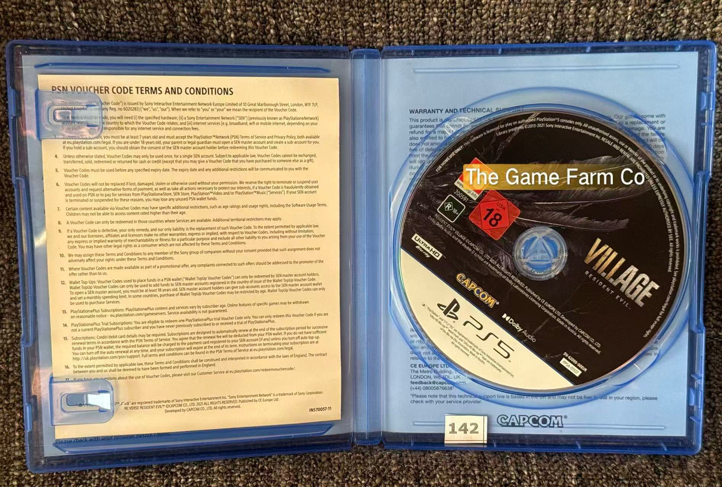 Resident Evil Village Sony PlayStation 5 Complete PAL Tested Used