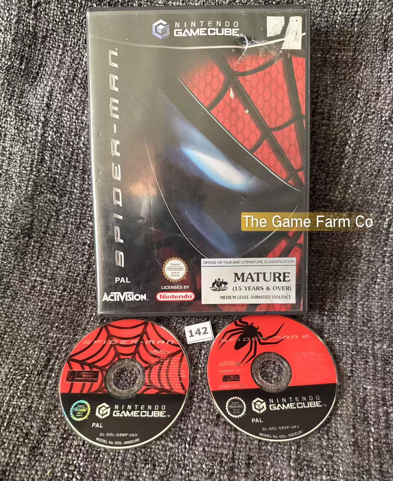 Spider-Man + Spider-Man 2 loose Game - Nintendo Gamecube - Pal Version