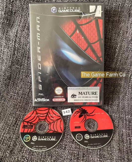 Spider-Man + Spider-Man 2 loose Game - Nintendo Gamecube - Pal Version