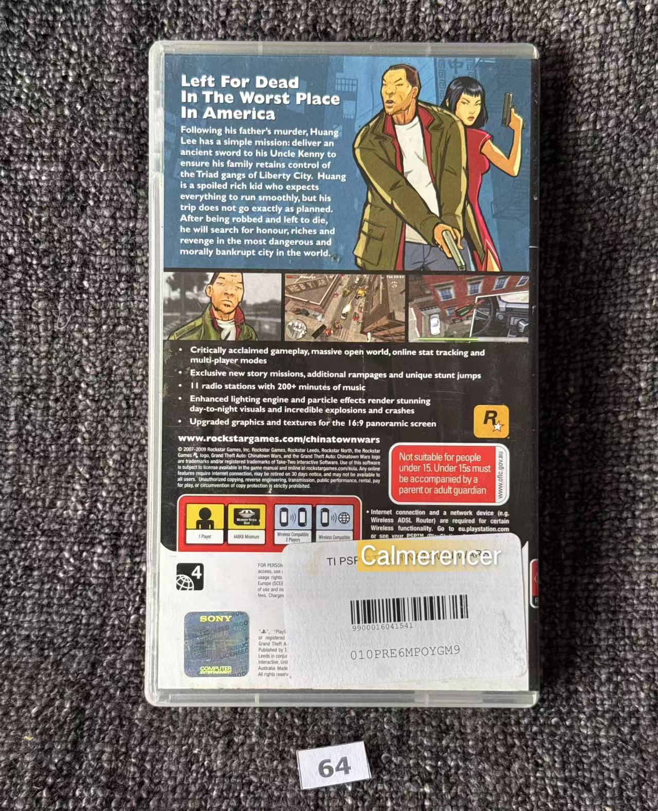 Grand Theft Auto: Chinatown Wars PSP Game - No manual - PlayStation Portable